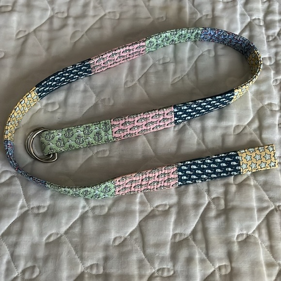 Vineyard Vines Child’s Patchwork D Ring Belt - Picture 8 of 13